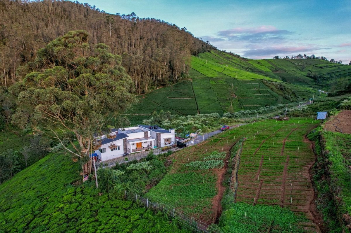 Villa birds eye view villa ooty